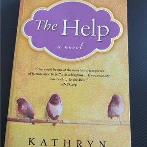 The Help Novel with Purple and Yellow Cover